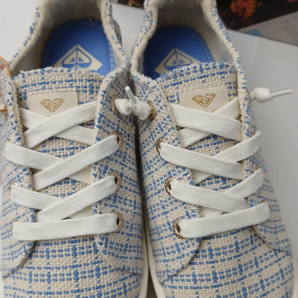 Roxy Kids Bayshore Plus- 405 Open Blue/Blue   Sneakers Size 6 New $40 - Picture 12 of 12